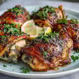 Perfectly baked chicken breast sliced on a plate with a side of green beans for a healthy weeknight dinner.