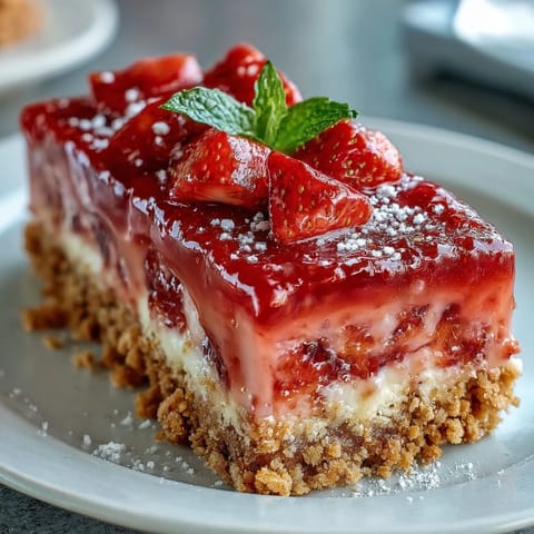Sweet and tangy strawberry lemonade filling over golden shortbread crust, a refreshing treat for warm-weather gatherings.
