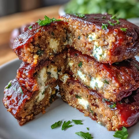 Colorful stuffed bell peppers with quinoa, herbs, and vegetables, baked to tender perfection for a healthy vegetarian dinner.  