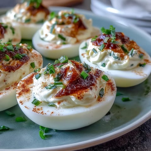 Classic Deviled Eggs Paprika Chives