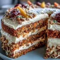 Easter dessert table with carrot cake, pavlova, and lemon tart arranged on a festive spring spread.